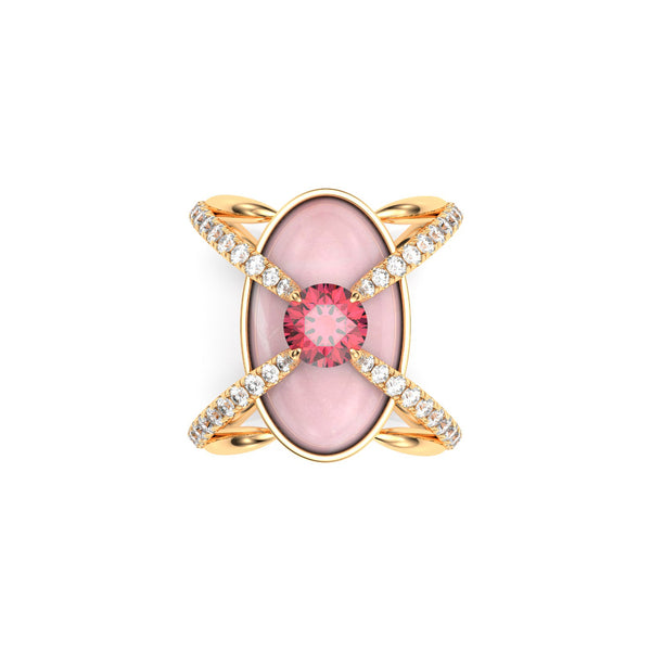 Louis Vuitton BB Blossom Ring 18K Rose Gold and Diamonds Rose gold