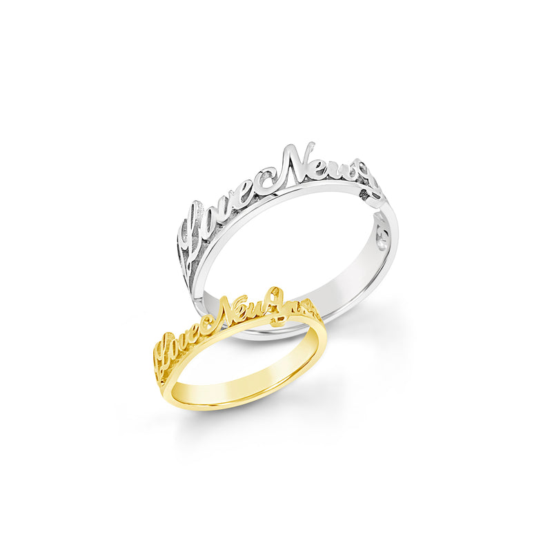 Macy's Diamond Love Ring (1/10 ct. t.w.) 14k Gold-Plated Sterling Silver |  CoolSprings Galleria